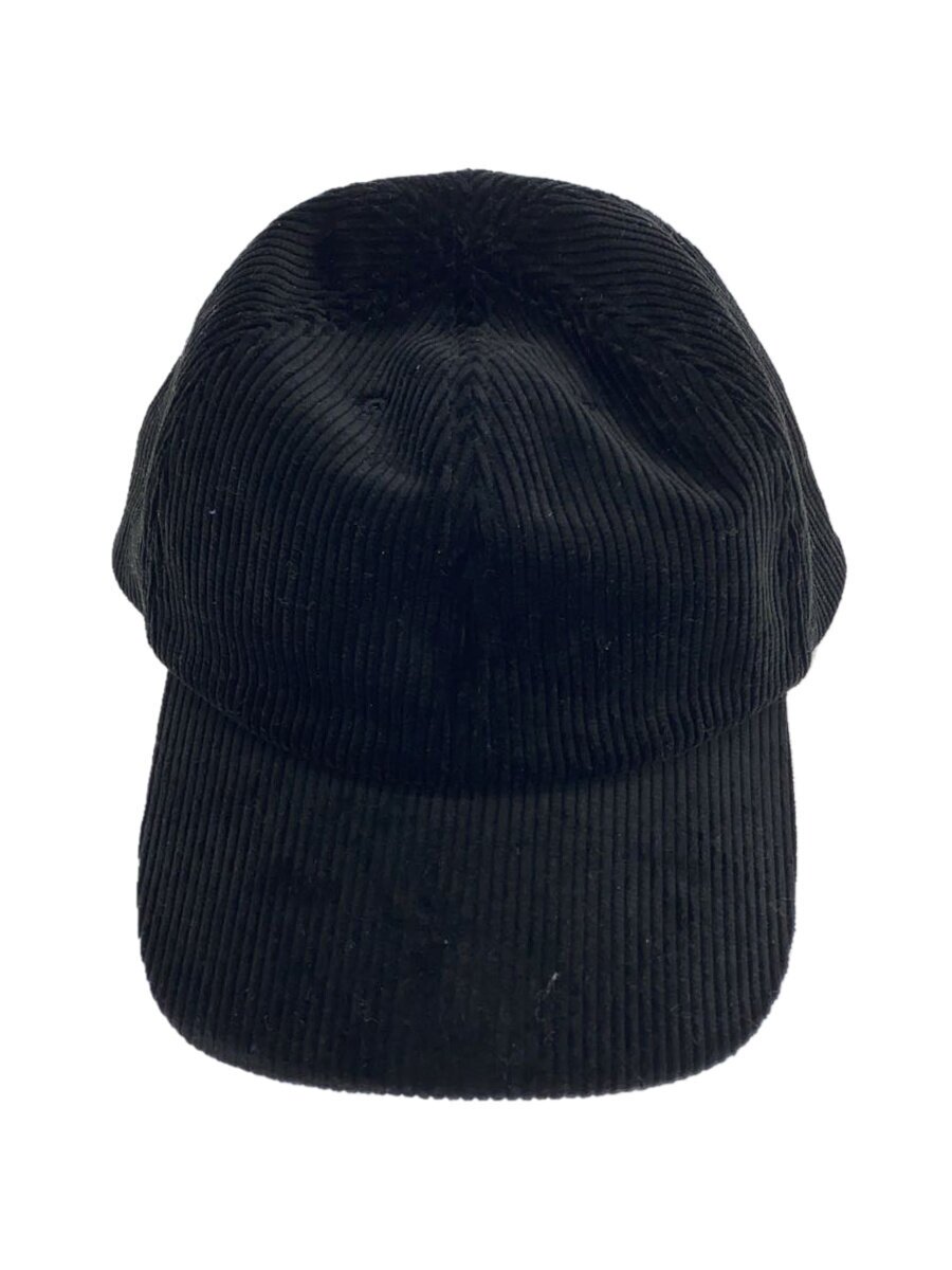 【中古】COMESANDGOES◆キャップ/--/コーデュロイ/BLK/無地/メンズ【服飾雑貨他】