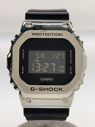 【中古】CASIO◆クォーツ腕時計_G-SHOCK/デジタル/ラバー/BLK/SLV【服飾雑貨他】