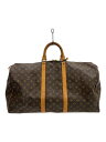 【中古】LOUIS VUITTON◆キーポル55_モノグラム・キャンバス_BRW/PVC/BRW【バッグ】