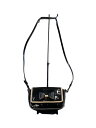 【中古】Chloe◆リボンモチーフ/ショルダーバッグ/エナメル/BLK【バッグ】
