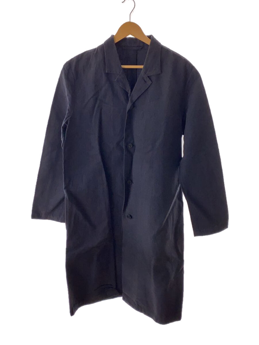 【中古】THE HINOKI◆コート/4/リネン/BLK【メンズウェア】