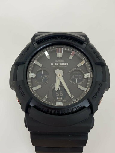 【中古】CASIO◆ソーラー腕時計・G-SHOCK/デジアナ/ラバー/BLK/BLK//【服飾雑貨他】 【中古】CASIO◆ソーラー腕時計・G-SHOCK/デジアナ/ラバー/BLK/BLK//【服飾雑貨他】
