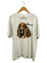 【中古】Hanes◆90s/Basset/犬/Tシャツ/XL/コットン/WHT//【メンズウェア】(4)