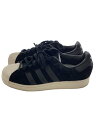 【中古】adidas◆SUPERSTAR_スーパースター/25cm/BLK/スウェード【シューズ】(4)