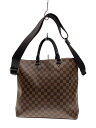 【中古】LOUIS VUITTON◆ジェイク・トート_ダミエ・エベヌ_BRW/PVC/BRW//【バッグ】