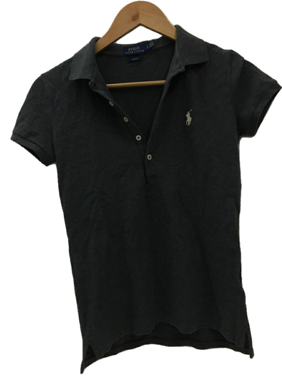 【中古】POLO RALPH LAUREN◆ポロシャツ/S/コットン/GRY/RN41381 CA56658【キッズ】