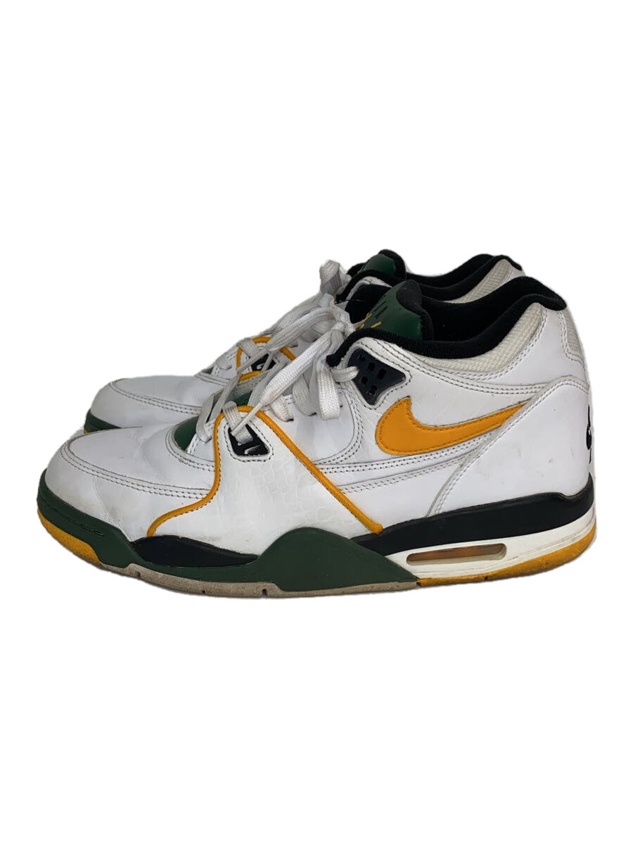 【中古】NIKE◆AIR FLIGHT 89_エアフライト89/28cm/WHT//【シューズ】