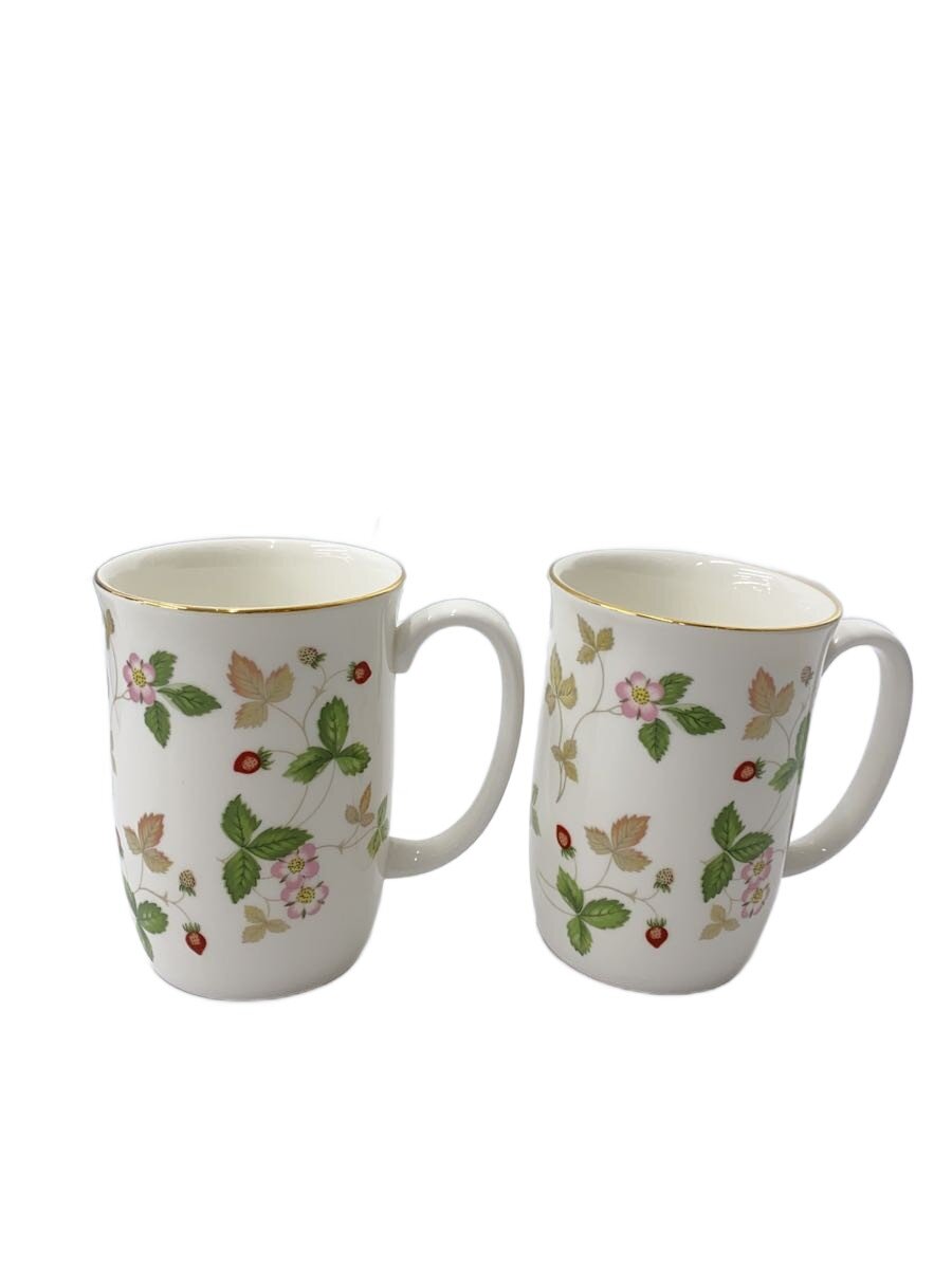 【中古】WEDGWOOD◆マグ/ワイルドストロベリー/2点セット【キッチン用品】