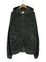 【中古】ジップパーカー/XL/コットン/GRY【メンズウェア】