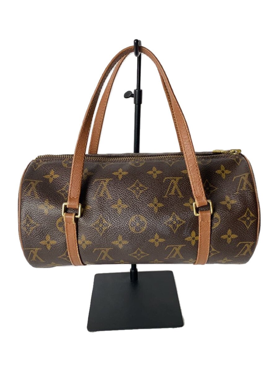 【中古】LOUIS VUITTON◆2)パピヨン26_モノグラム・キャンバス/PVC/BRW/モノグラム【バッグ】