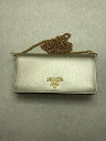 【中古】PRADA◆長財布/レザー/GLD/1DH044/チェンウォレット【服飾雑貨他】