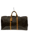 【中古】LOUIS VUITTON◆キーポル50_モノグラム・キャンバス_BRW/PVC/BRW/無地【バッグ】