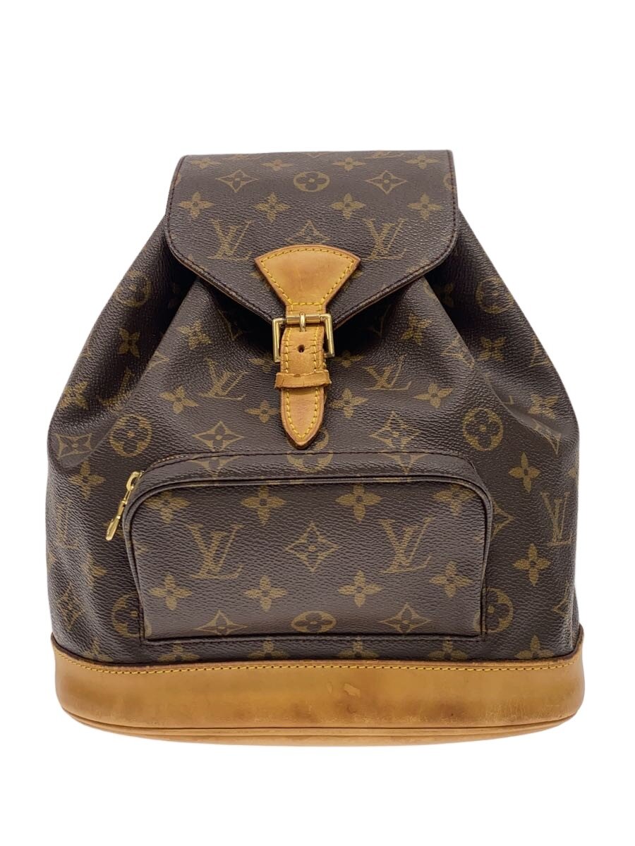LOUIS VUITTON - 【中古】LOUIS VUITTON◆モンスリMM_モノグラム・キャンバス/PVC/BRW【バッグ】