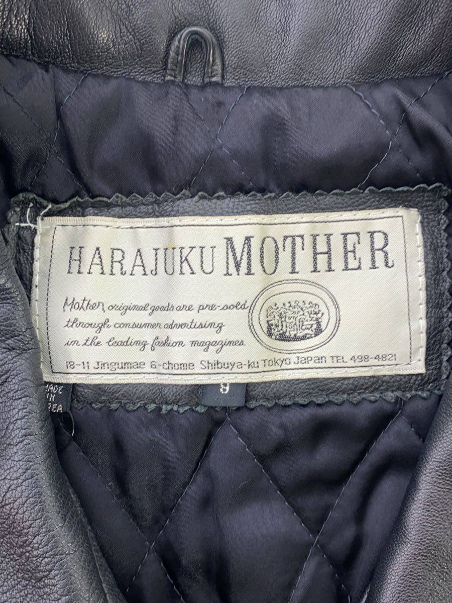 【中古】HARAJUKU MOTHER◆レザージャケット・ブルゾン/9/羊革/ブラック/無地【メンズウェア】