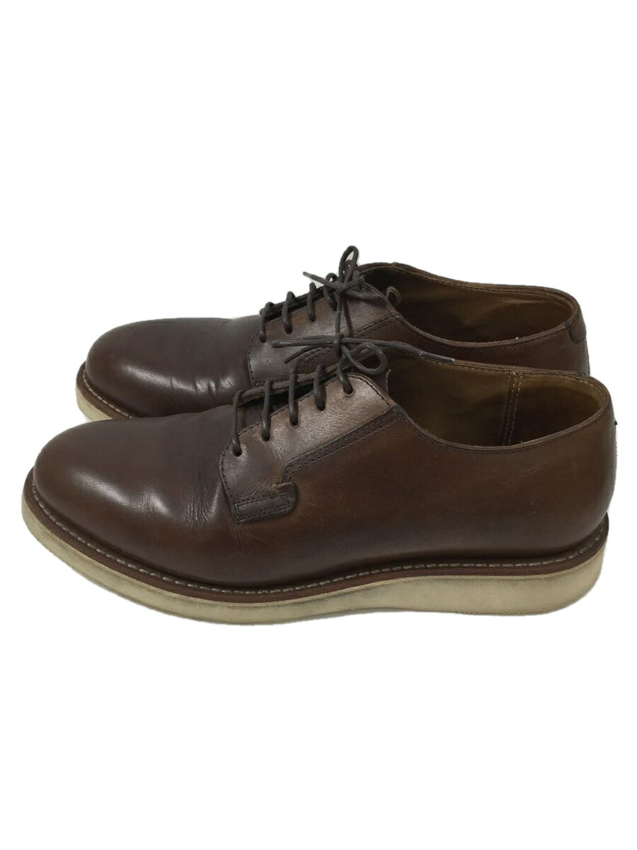 【中古】RED WING◆ドレスシューズ/US8.5/BRW/レザー/3101/ポストマンシューズ【シューズ】