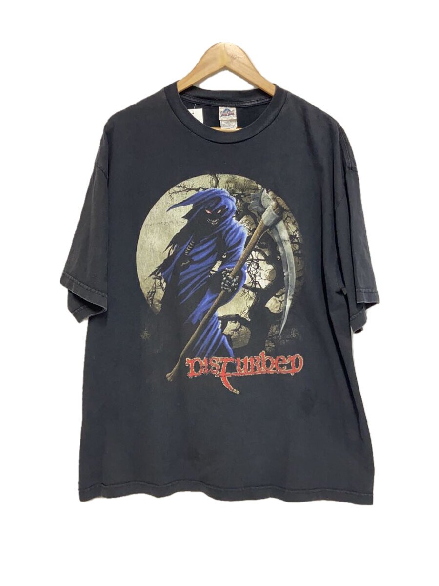 ALSTYLE◆00s/DISTURBED/Tシャツ/XL/コットン/BLK/プリント