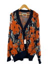 【中古】MAISON SPECIAL◆ジャガードオーバーニット/カーディガン(厚手)/1/アクリル/ORN/総柄/11231361307【メンズウェア】