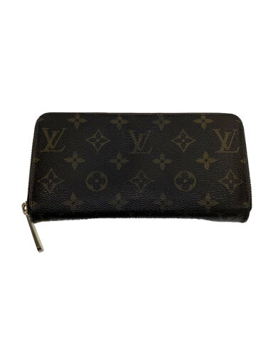 【中古】LOUIS VUITTON◆1)ジッピー・ウォレット_モノグラム・キャンバス_BRW/PVC/BRW/レディース【服飾雑貨他】 【中古】LOUIS VUITTON◆1)ジッピー・ウォレット_モノグラム・キャンバス_BRW/PVC/BRW/レディース【服飾雑貨他】