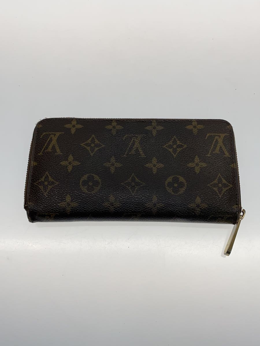 【中古】LOUIS VUITTON◆1)ジッピー・ウォレット_モノグラム・キャンバス_BRW/PVC/BRW/レディース【服飾雑貨他】