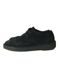 【中古】Clarks◆Desert Khan/デザートカーン/シューズ/25cm/ブラック/黒/スウェード【シューズ】