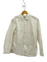 【中古】YAECA◆長袖シャツ/M/コットン/WHT/無地/141139【レディースウェア】(4)