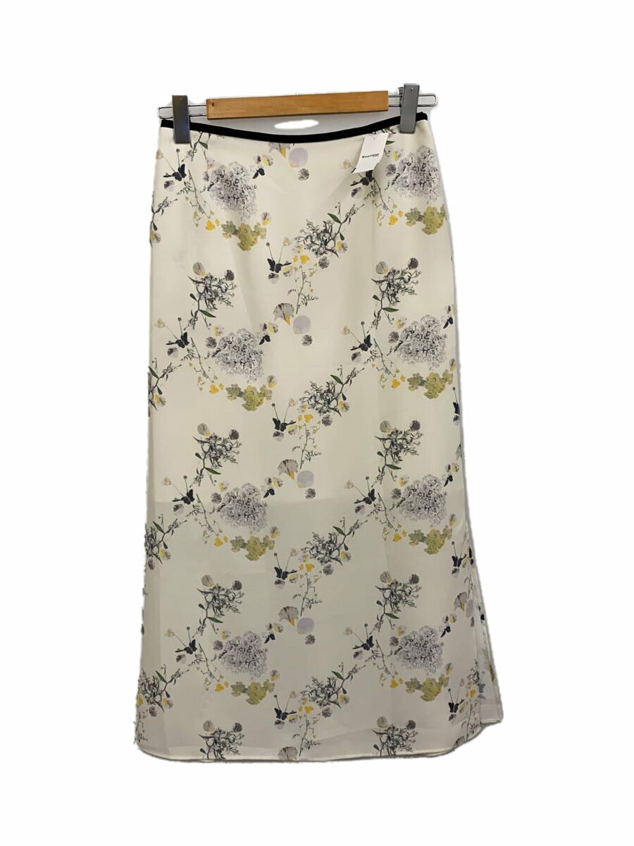 【中古】mame kurogouchi◆2020SS Flower Printed skirt/2/ポリエステル/IVO/MM20PS-SK703【レディースウェア】