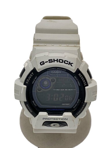 【中古】CASIO◆ソーラー腕時計・G-SHOCK/デジタル/ラバー/WHT/WHT/SS【服飾雑貨他】 【中古】CASIO◆ソーラー腕時計・G-SHOCK/デジタル/ラバー/WHT/WHT/SS【服飾雑貨他】