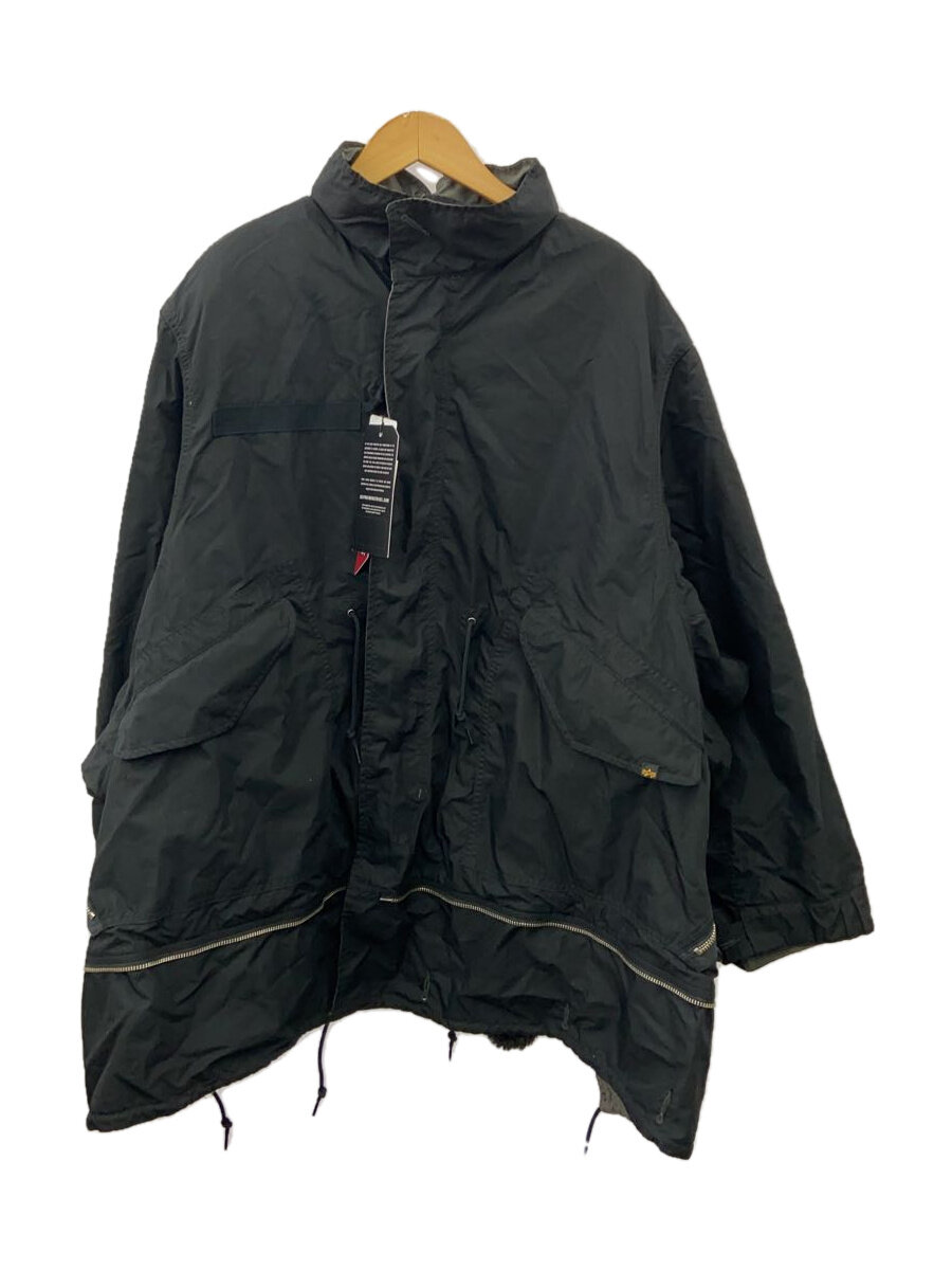 【中古】ALPHA INDUSTRIES◆ジャケット/XL/コットン/BLK/TA1739【メンズウェア】