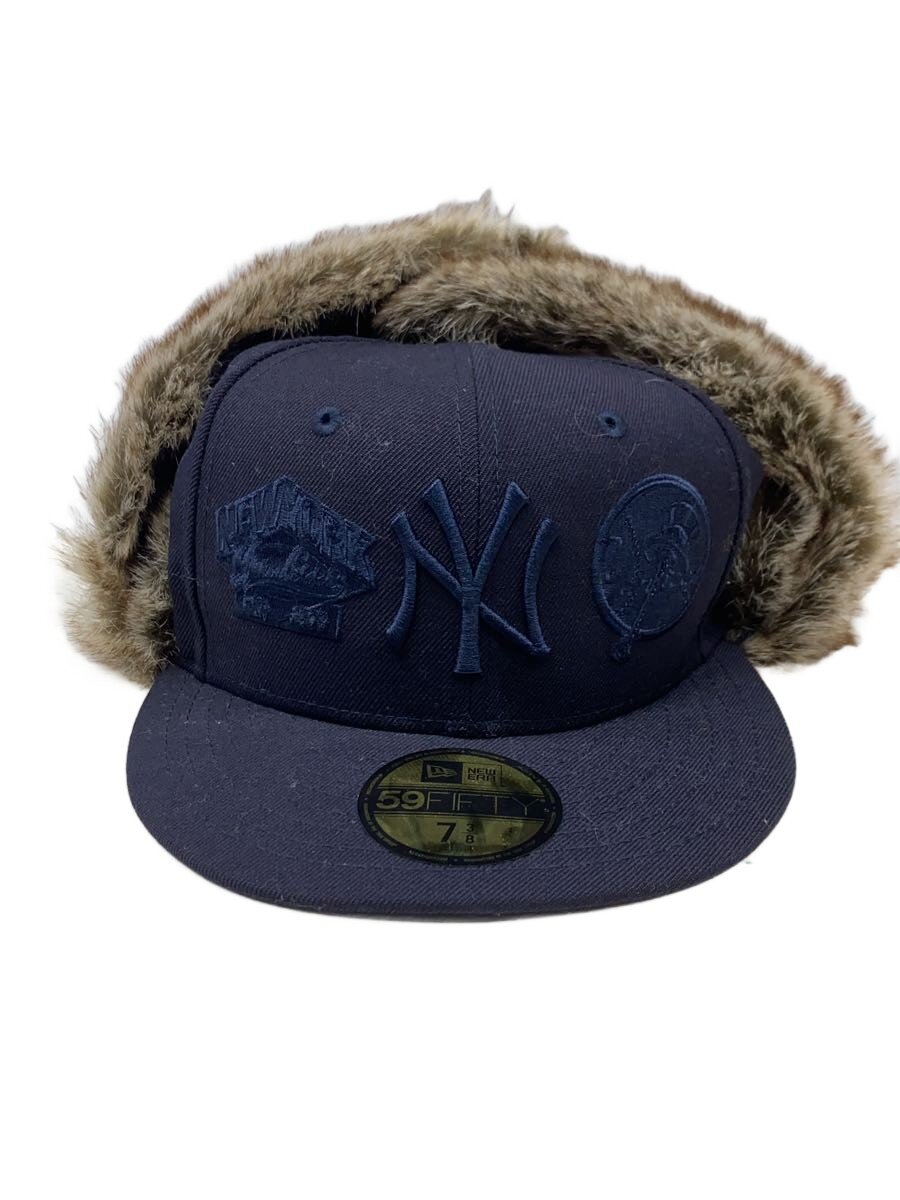 【中古】NEW ERA◆ヘッドウェア/7 3/8/ナイロン/BLK/無地/メンズ【服飾雑貨他】