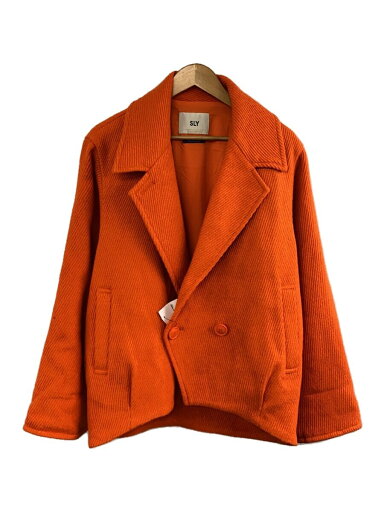 【中古】SLY◆22AW/コート/FREE/ポリエステル/ORN/030FAA30-4840【レディースウェア】 【中古】SLY◆22AW/コート/FREE/ポリエステル/ORN/030FAA30-4840【レディースウェア】