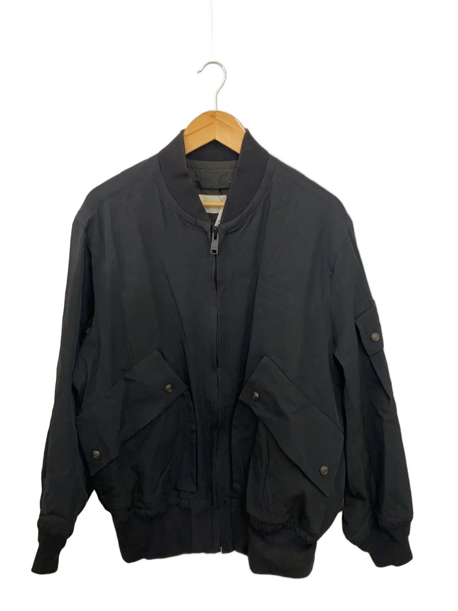 【中古】WEWILL◆フライトジャケット/1/--/BLK/W-002-3001/首元褪色有【メンズウェア】