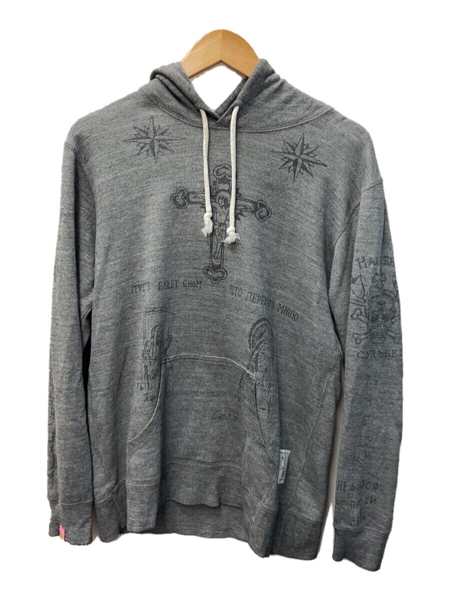 【中古】HOLLYWOOD REBELS/パーカー/L/コットン/GRY【メンズウェア】