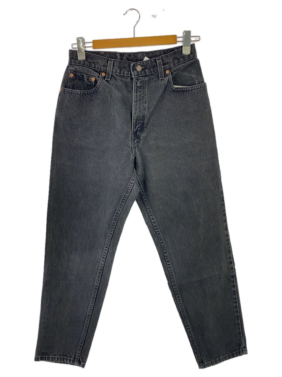 【中古】Levi’s◆ボトム/10/デニム/BLK/12551-0260/90s/USA製/後染め【メンズウェア】
