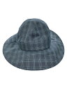 【中古】Nine Tailor◆ハット/--/コットン/GRY/チェック/メンズ/N-238MT【服飾雑貨他】