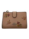 【中古】COACH◆2つ折り財布/PVC/PNK/花柄/レディース【服飾雑貨他】(4)