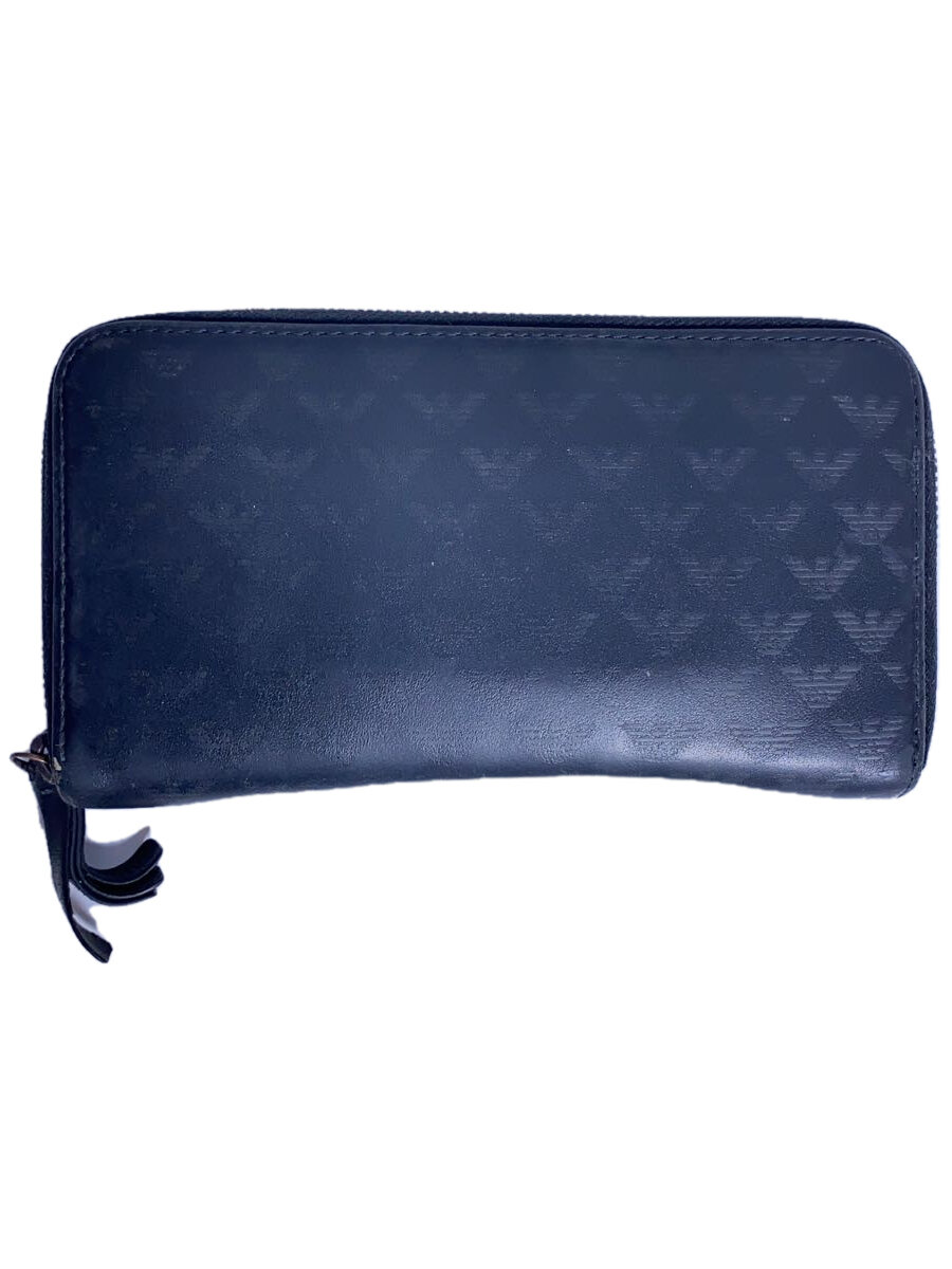 【中古】EMPORIO ARMANI◆使用感有/長財布/--/BLK/総柄/メンズ/YEME49 YT02J【服飾雑貨他】