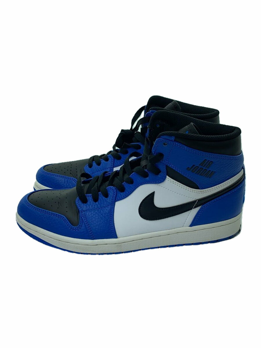 【中古】NIKE◆AIR JORDAN 1 RETRO HIGH/エアジョーダンレトロハイ/ブルー/332550-400/27.5c【シューズ】