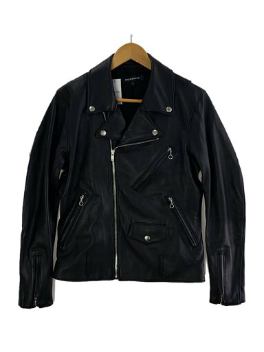 【中古】JACK ROSE◆ダブルライダースジャケット/S/羊革/BLK/無地/21AW-JRB01//【メンズウェア】 【中古】JACK ROSE◆ダブルライダースジャケット/S/羊革/BLK/無地/21AW-JRB01//【メンズウェア】