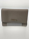 【中古】FURLA◆3つ折り財布/レザー/GRY/レディース【服飾雑貨他】