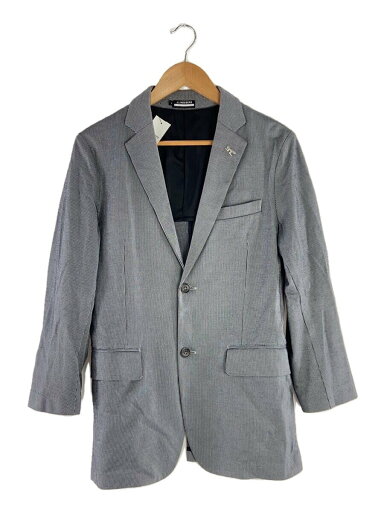 【中古】J.LINDEBERG◆ゴルフジャケット/テーラードジャケット/M/コットン/GRY/ストライプ/081-54310【メンズウェア】 【中古】J.LINDEBERG◆ゴルフジャケット/テーラードジャケット/M/コットン/GRY/ストライプ/081-54310【メンズウェア】