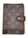 【中古】LOUIS VUITTON◆アジェンダPM_モノグラム_BRW/レザー/BRW/レディース【服飾雑貨他】