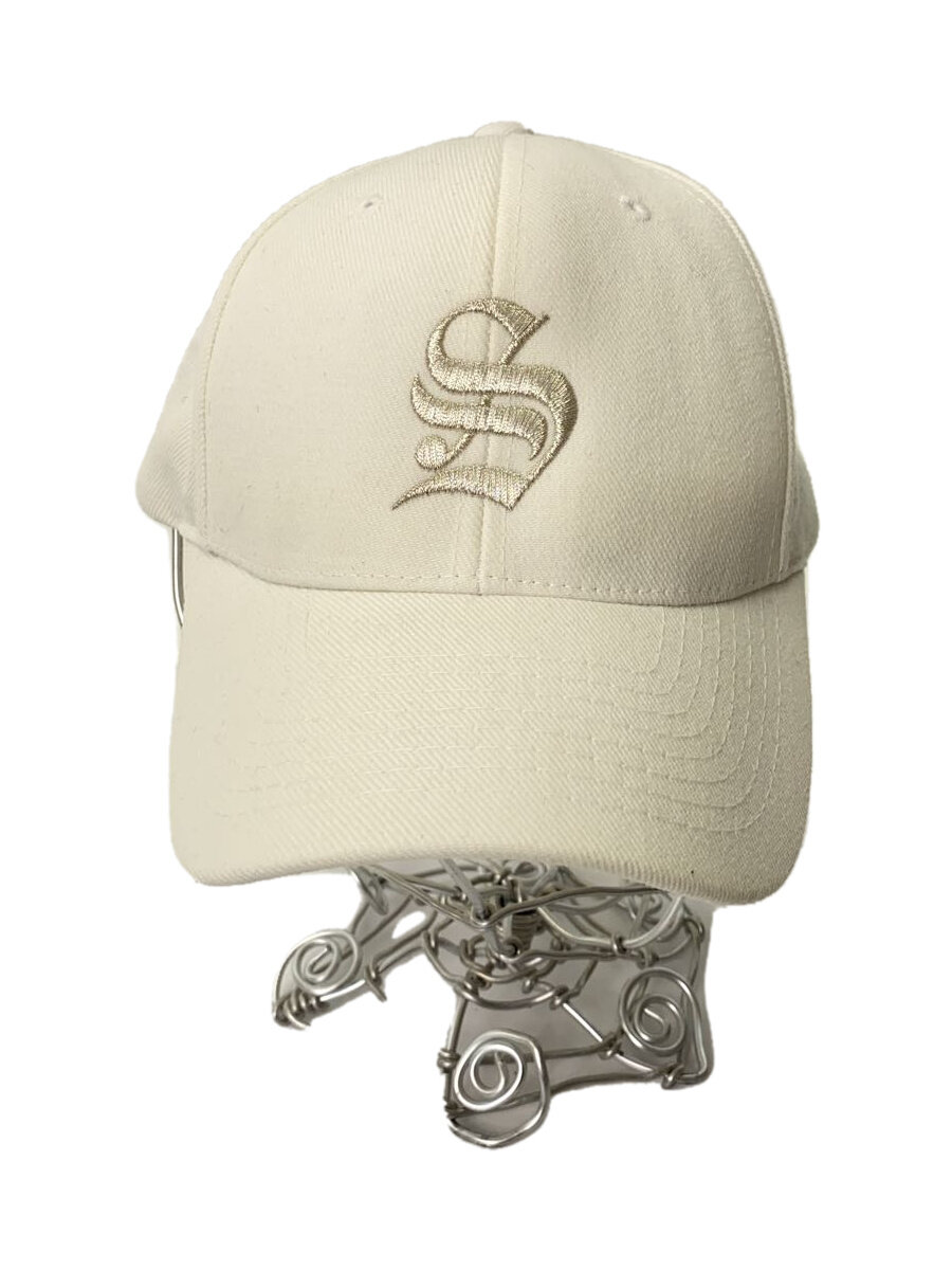【中古】HOMIE BRAND◆キャップ/--/アクリル/WHT/メンズ/Sロゴ【服飾雑貨他】