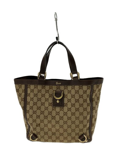 【中古】GUCCI◆ハンドバッグ/キャンバス/BRW/130739【バッグ】 【中古】GUCCI◆ハンドバッグ/キャンバス/BRW/130739【バッグ】