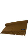 【中古】Johnston’s Of Elgin◆マフラー/カシミア100%/BRW/無地/レディース【服飾雑貨他】