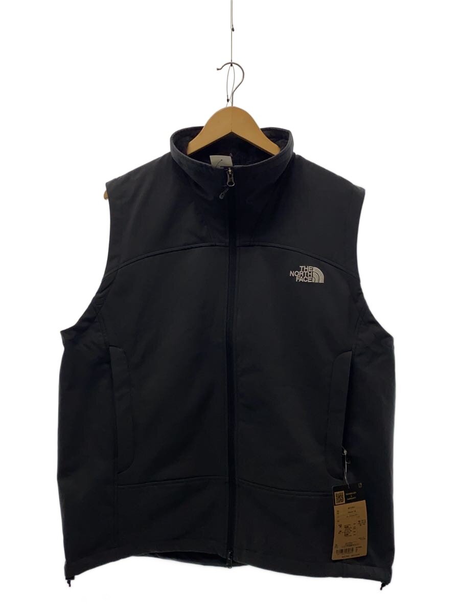 【中古】THE NORTH FACE◆ADVANCED VEST_アドバンスドベスト/XL/ポリエステル/BLK/無地【メンズウェア】