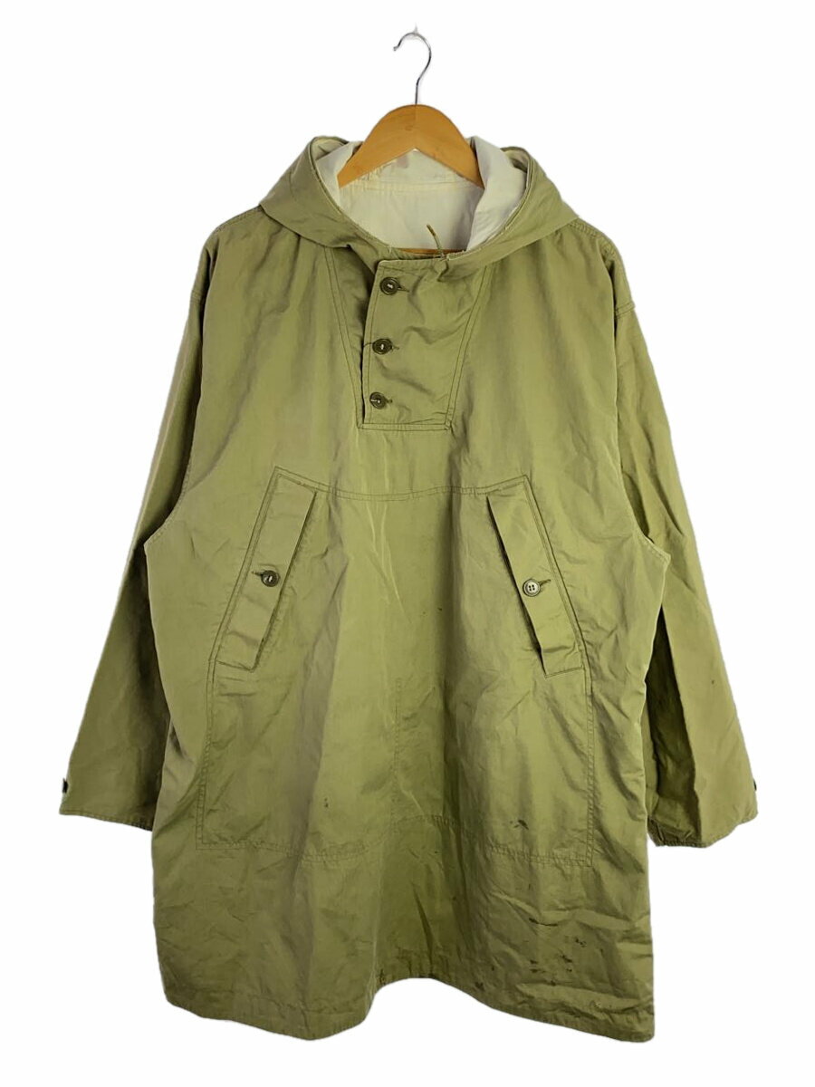 【中古】US.ARMY◆40s/m-43/マウンテンスモック/アノラック/リバーシブル/コート/--/コットン/KHK/無地【メンズウェア】