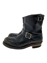 【中古】RED WING◆エンジニアブーツ・エンジニア/27.5cm/BLK/レザー【シューズ】