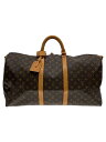 【中古】LOUIS VUITTON◆キーポル・バンドリエール55/モノグラム・キャンバス/ボストンバッグ/M41414/PVC/BRW【バッグ】(4)