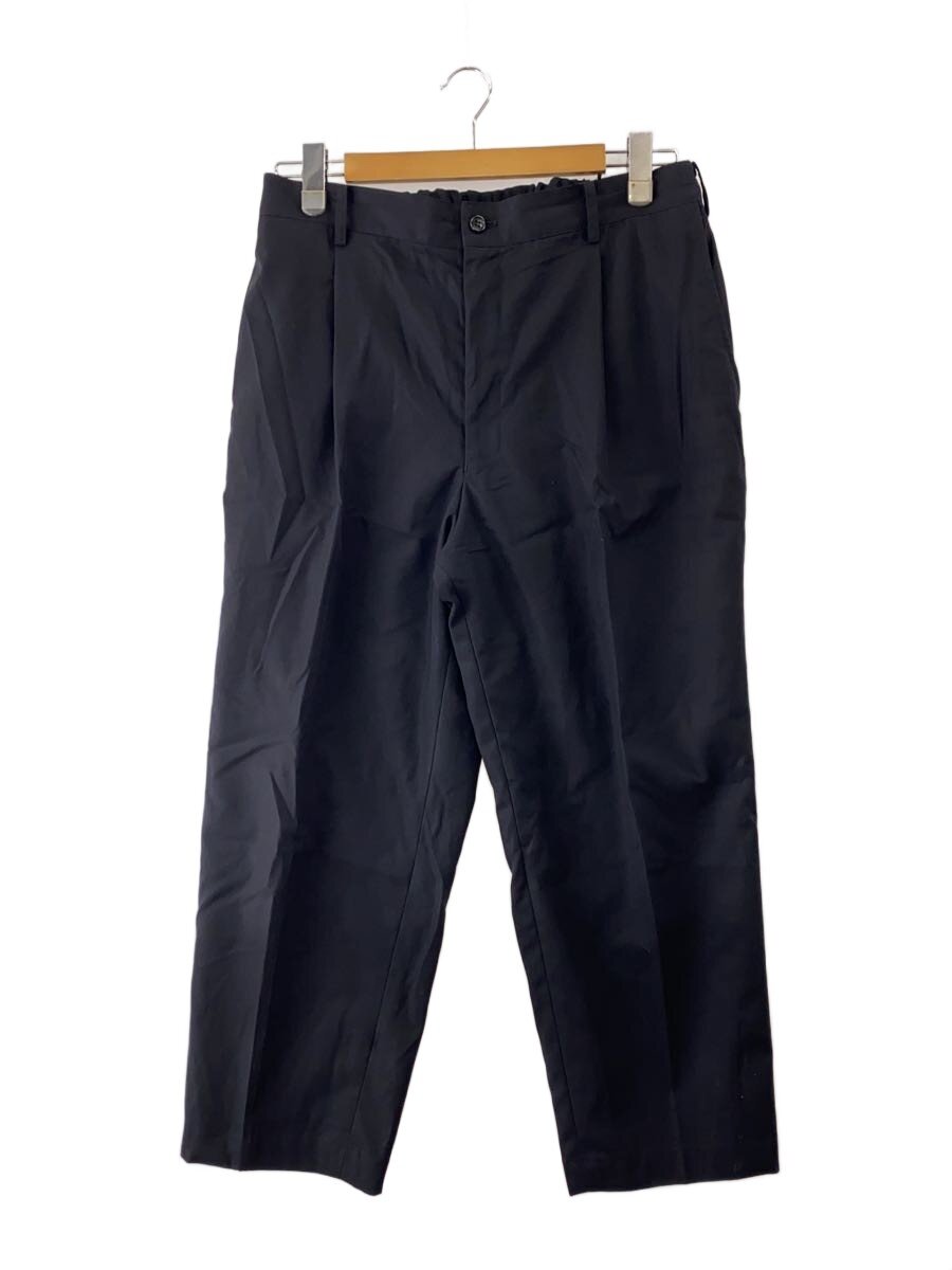 Graphpaper◆Twill Wide Tapered Slacks/3/ウーリーコットン/BLK/無地/GM251-40073B//
