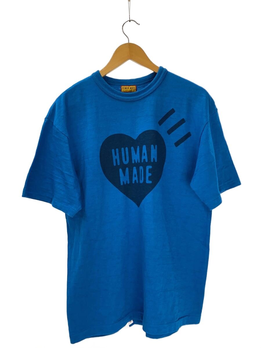 ヒューマンメイド ハートロゴ オーバーサイズTシャツ XL ブルー 楽天